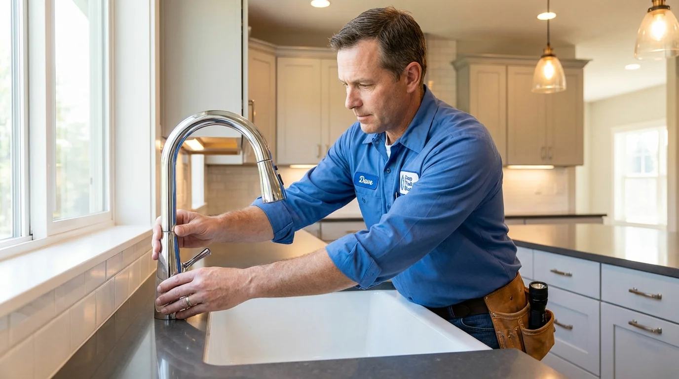 Kitchen faucet installation by Johns Plumbing LLC in Island Heights