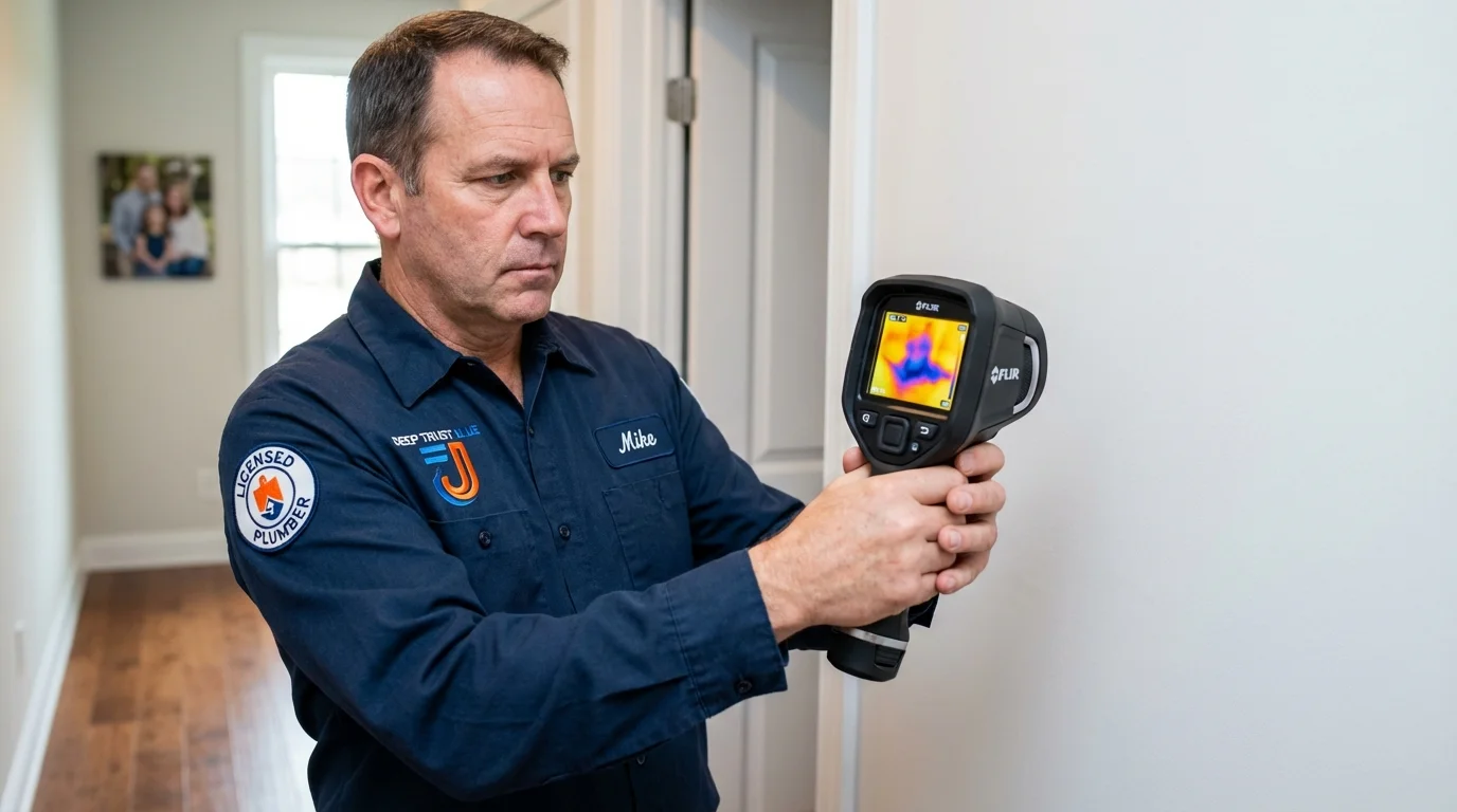 Thermal imaging leak detection by Johns Plumbing LLC in Island Heights